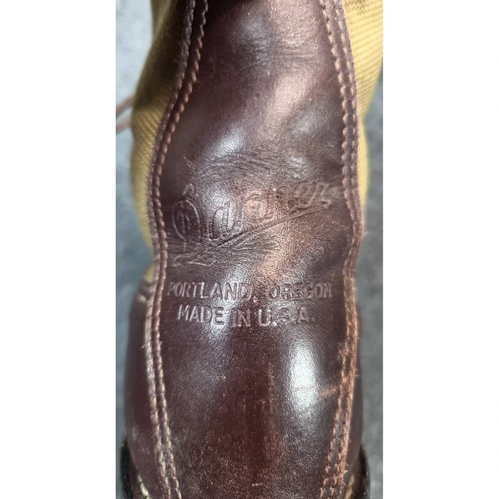 Danner Mountain Light Boots Mens 7 Brown Leather Canvas Goretex USA Hunting